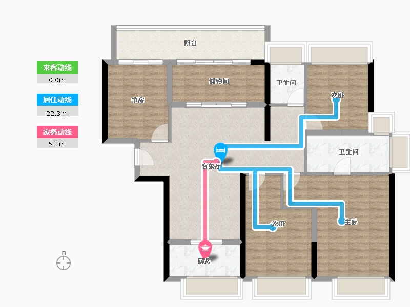 广东省-珠海市-仁恒滨海湾-117.31-户型库-动静线