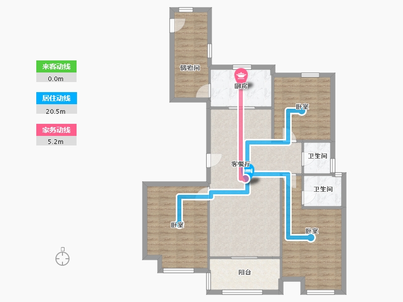 河南省-开封市-郑开绿地城-103.47-户型库-动静线