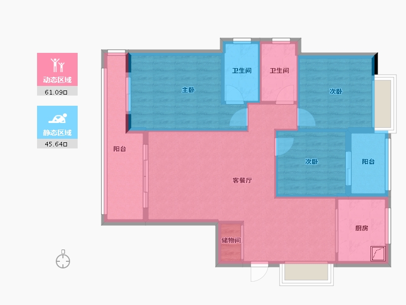 福建省-南平市-御景华府-109.00-户型库-动静分区