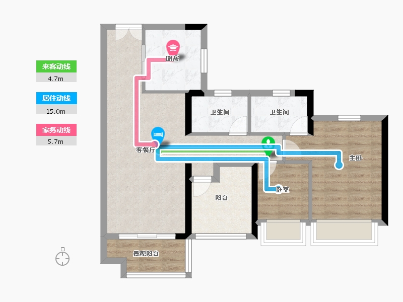 广东省-佛山市-建投榕华里-70.00-户型库-动静线