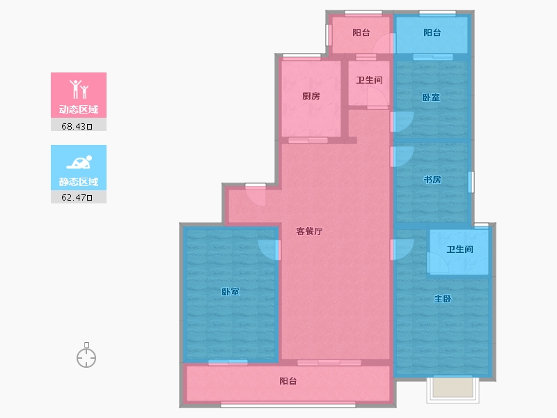 山东省-潍坊市-和園-116.80-户型库-动静分区