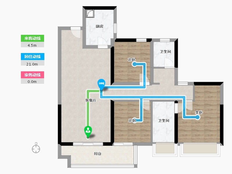 广西壮族自治区-玉林市-玉林城央时代-89.09-户型库-动静线