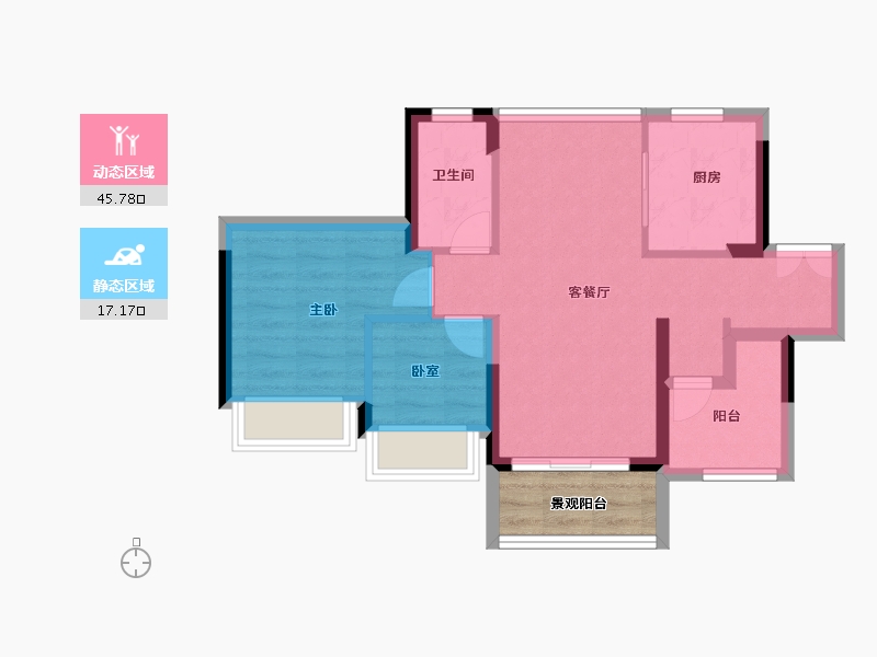 广东省-佛山市-建投榕华里-60.00-户型库-动静分区