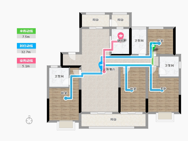 山东省-潍坊市-和園-127.76-户型库-动静线