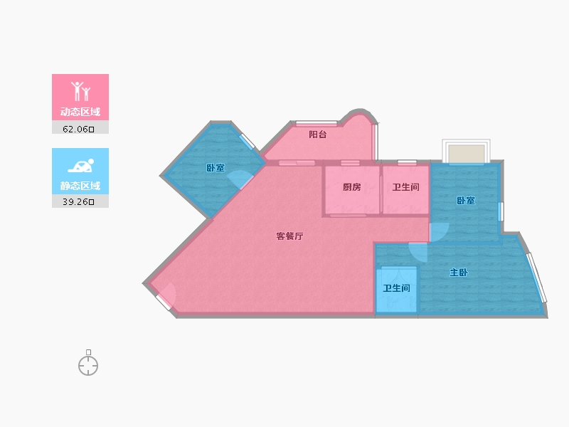 广东省-广州市-华景新城-90.00-户型库-动静分区