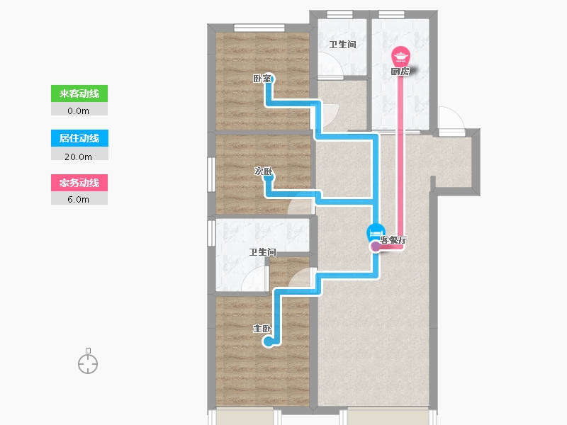 黑龙江省-齐齐哈尔市-中央公园·中国通用新兴地产-83.00-户型库-动静线