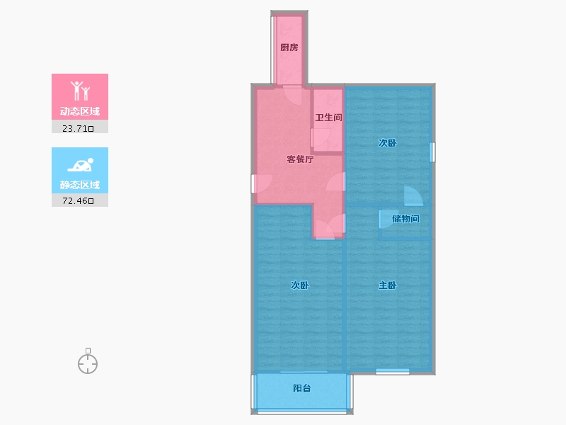 天津-天津市-南京路250号-83.00-户型库-动静分区