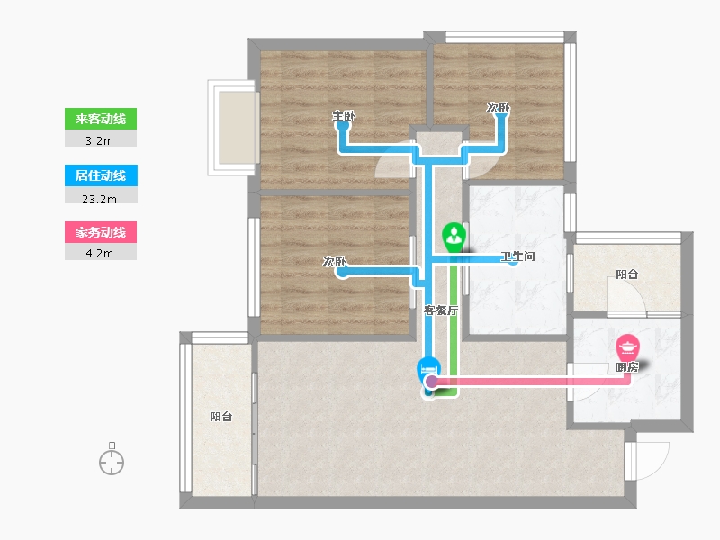 四川省-成都市-世茂城-68.00-户型库-动静线