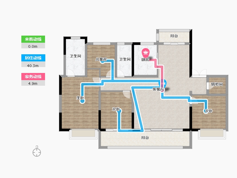 江苏省-盐城市-海棠金茂府-152.00-户型库-动静线