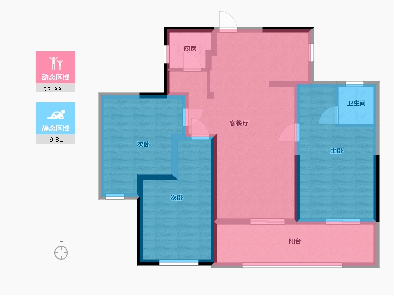 江苏省-泰州市-美好易居城领域-92.00-户型库-动静分区