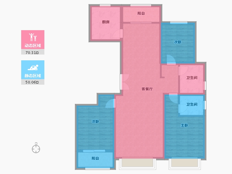 山东省-滨州市-金城国际-108.00-户型库-动静分区