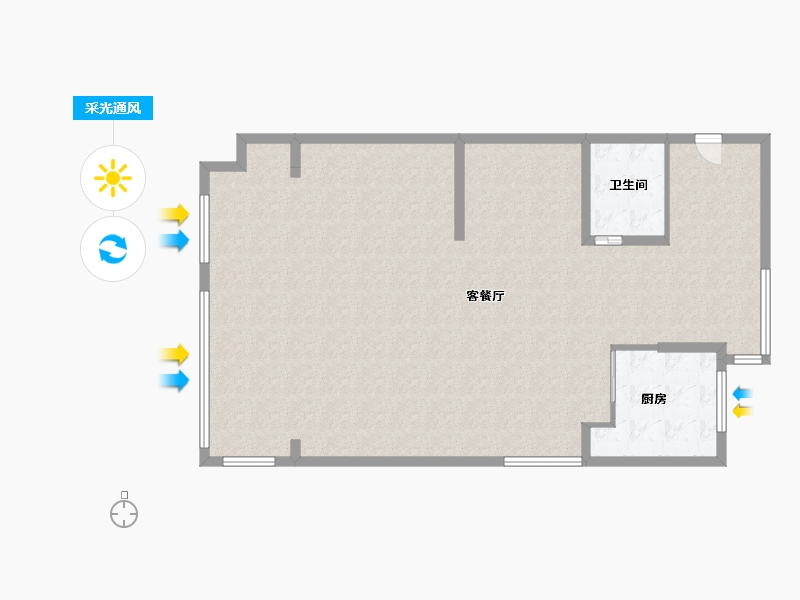 江苏省-苏州市-绿地海域天境-123.00-户型库-采光通风