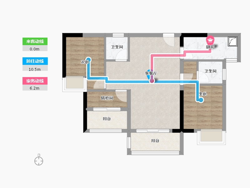 福建省-厦门市-大唐水云间-80.00-户型库-动静线