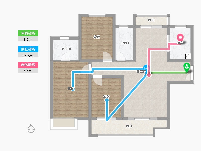 陕西省-西安市-御锦城-100.00-户型库-动静线