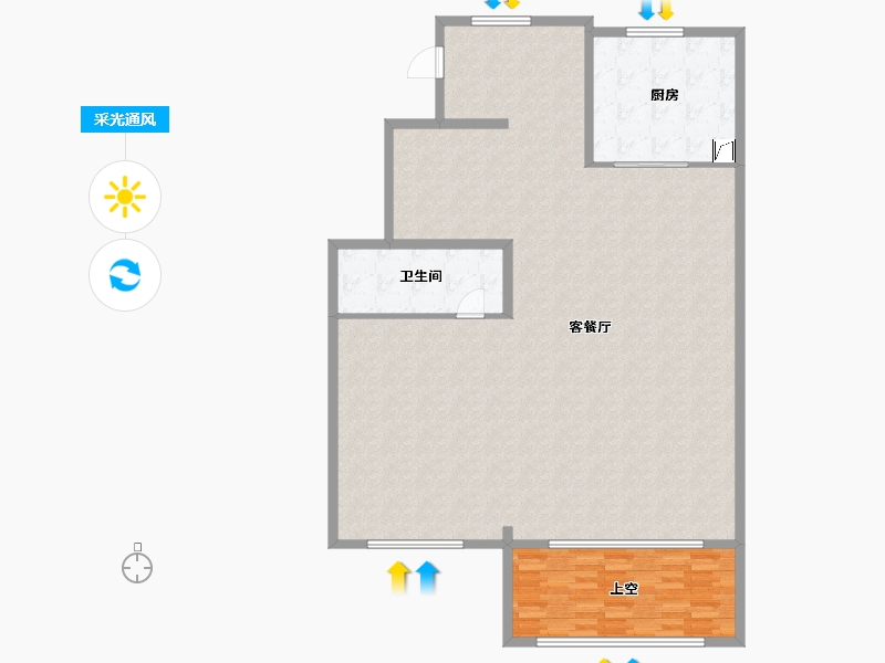 山东省-济南市-金茂逸墅-160.00-户型库-采光通风