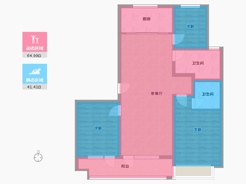 山东省-潍坊市-博裕7号-95.00-户型库-动静分区