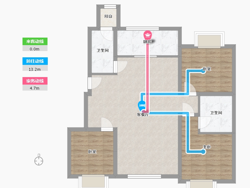 吉林省-通化市-长安城三期-100.00-户型库-动静线