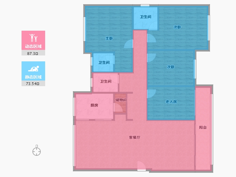 广西壮族自治区-百色市-伴山江湾-168.00-户型库-动静分区