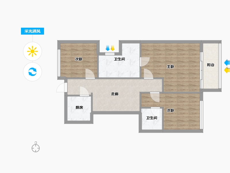 北京-北京市-拾光里-230.00-户型库-采光通风