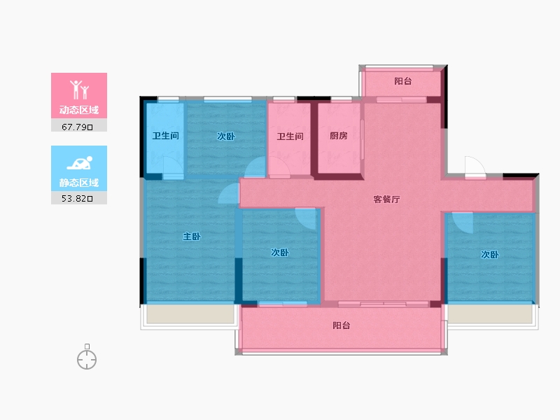 河南省-新乡市-新乡碧桂园-140.00-户型库-动静分区