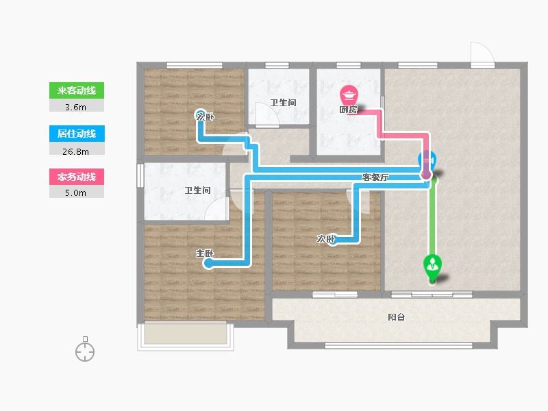 河南省-周口市-建业世和府-2期-122.00-户型库-动静线