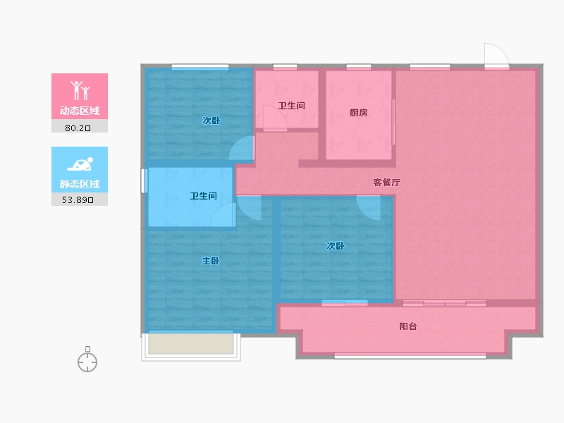 河南省-周口市-建业世和府-2期-122.00-户型库-动静分区