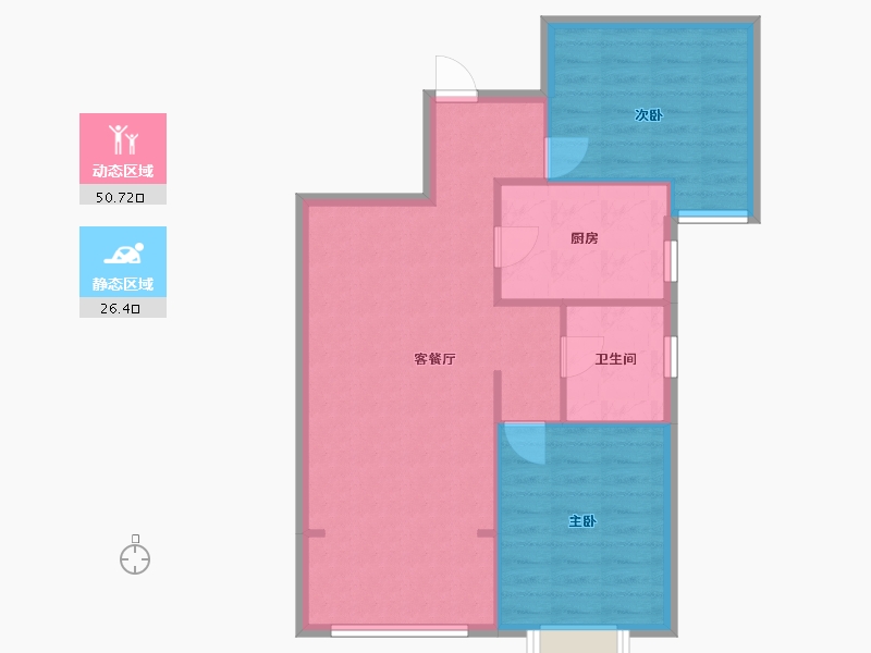 山东省-济南市-名辉豪庭-75.00-户型库-动静分区