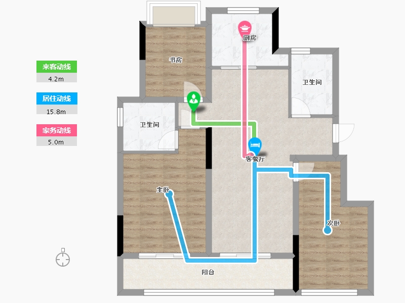 浙江省-湖州市-宸园-89.00-户型库-动静线