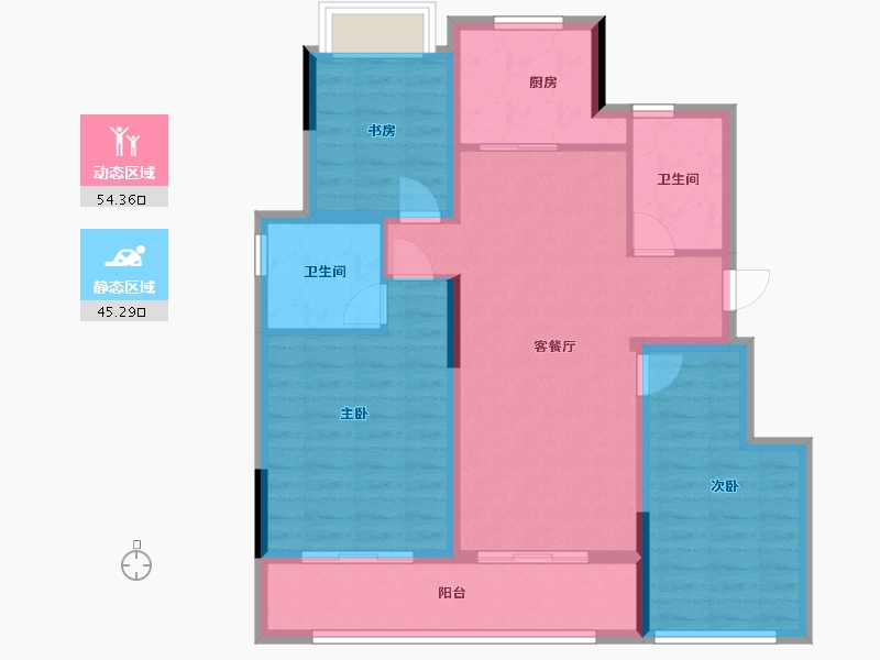 浙江省-湖州市-宸园-89.00-户型库-动静分区