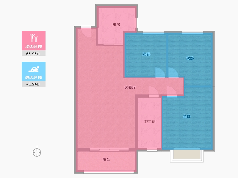 江西省-九江市-龙腾铂悦府-98.00-户型库-动静分区