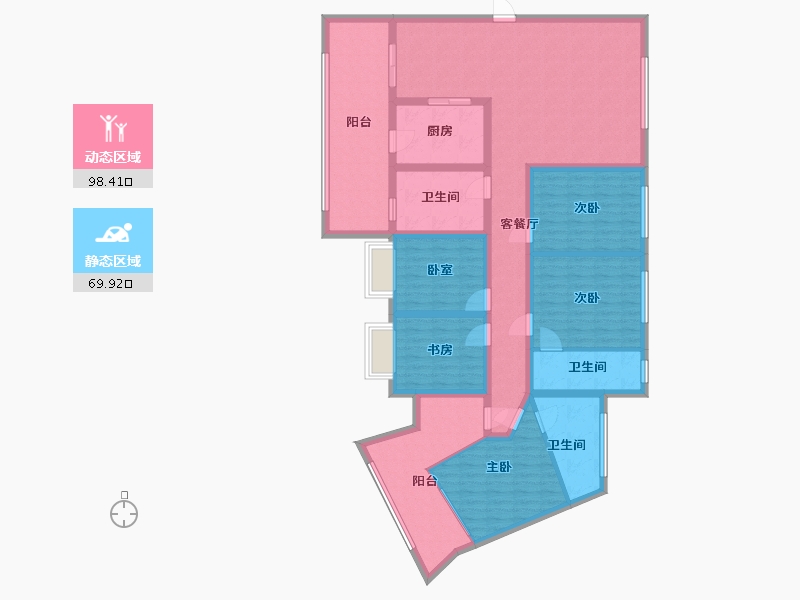 贵州省-遵义市-中建幸福城-150.00-户型库-动静分区