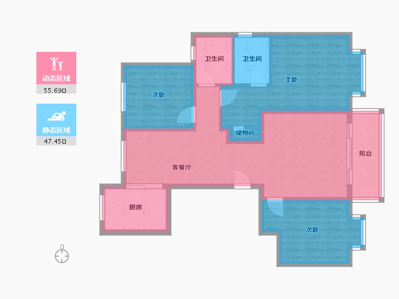 山东省-济南市-中铁城-99.00-户型库-动静分区