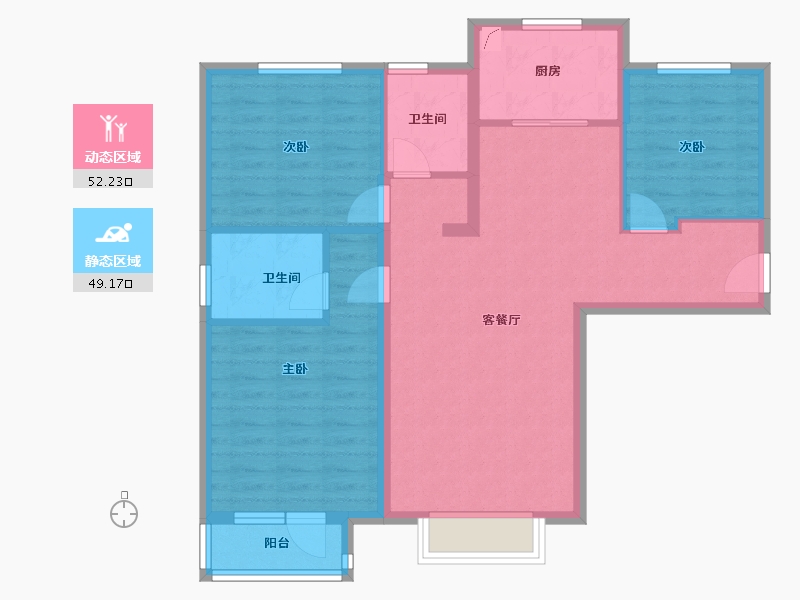 河北省-保定市-未来花郡-91.00-户型库-动静分区