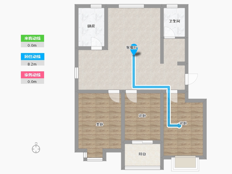 山东省-聊城市-金水苑小区-80.00-户型库-动静线