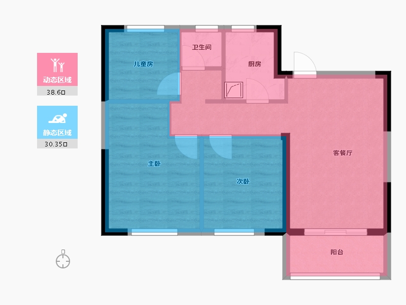 江西省-南昌市-鸿海满园-88.00-户型库-动静分区