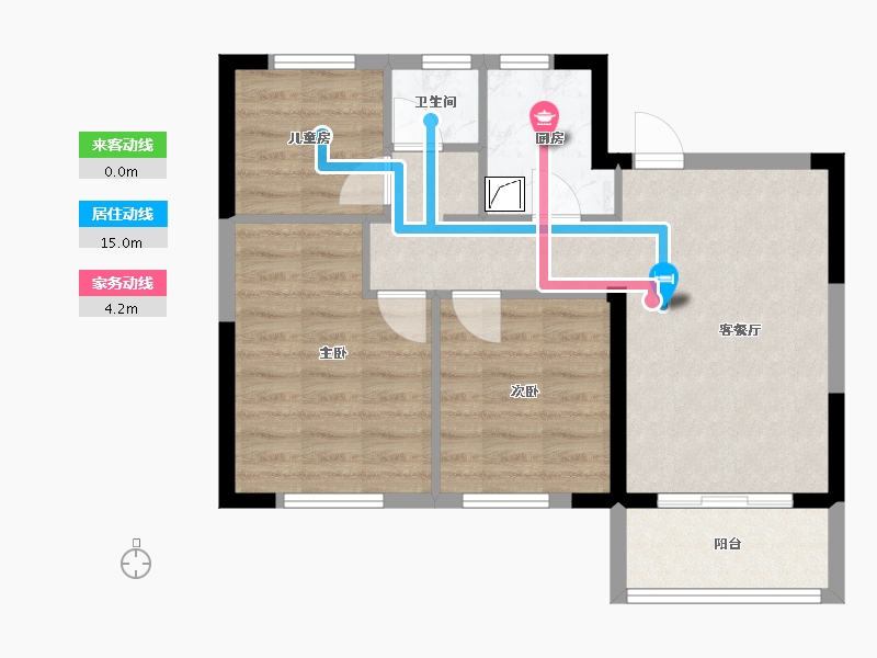 江西省-南昌市-鸿海满园-88.00-户型库-动静线