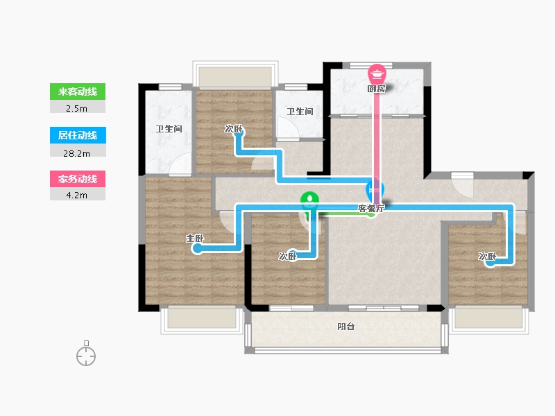 四川省-成都市-五矿香投桂语堂-106.40-户型库-动静线