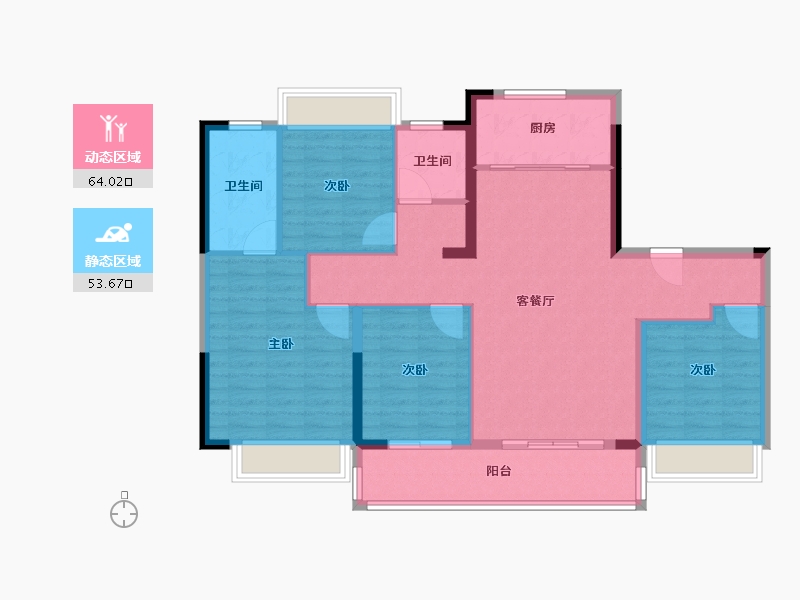 四川省-成都市-五矿香投桂语堂-106.40-户型库-动静分区