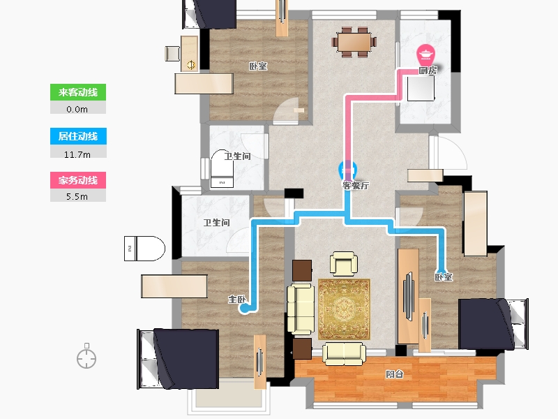 浙江省-金华市-武义国际数字贸易港-82.04-户型库-动静线