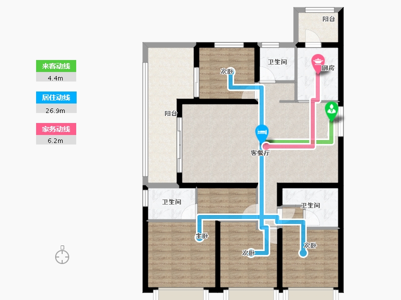 云南省-昆明市-绿地东海岸滇峰-110.41-户型库-动静线