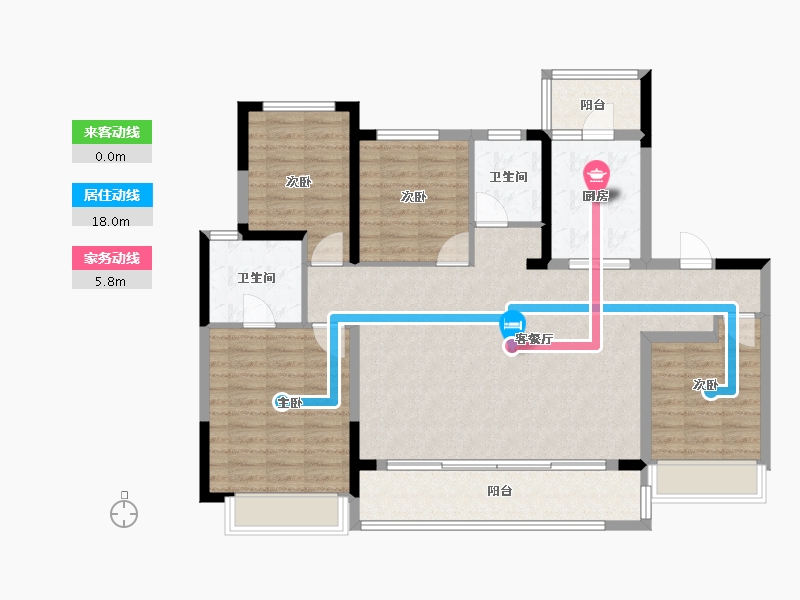 四川省-成都市-五矿香投桂语堂-113.60-户型库-动静线