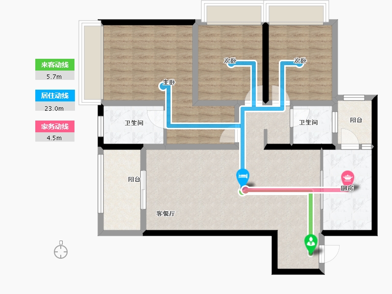 云南省-昆明市-安宁吾悦广场-97.16-户型库-动静线