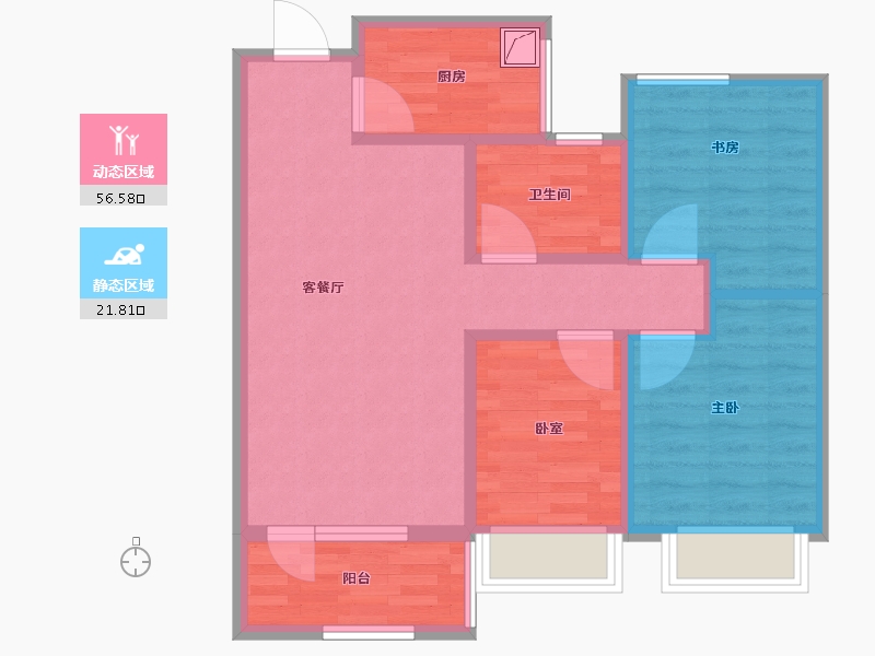 河北省-石家庄市-东胜未来云-69.77-户型库-动静分区