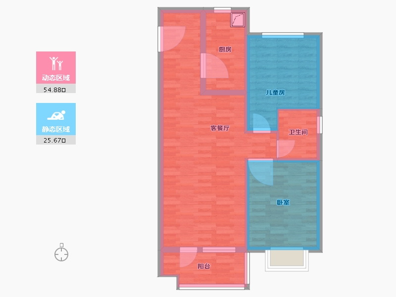 河北省-石家庄市-东胜未来云-71.50-户型库-动静分区