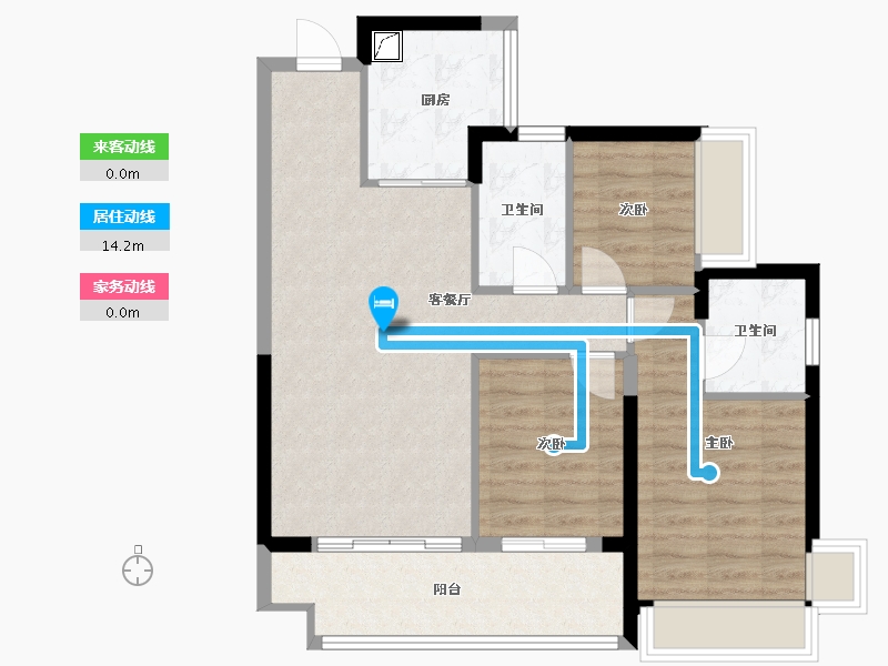 广东省-深圳市-深业山水东城-77.45-户型库-动静线