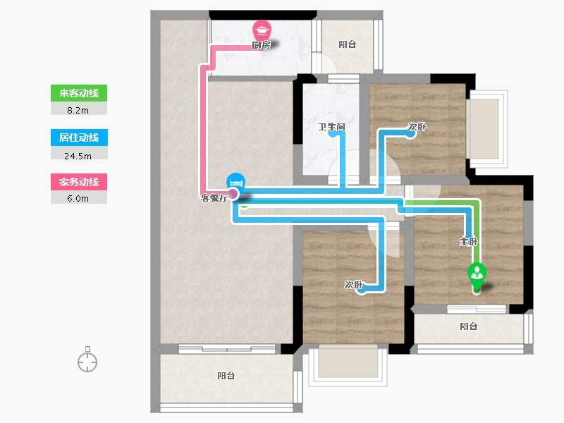 四川省-成都市-翡翠香城-68.00-户型库-动静线