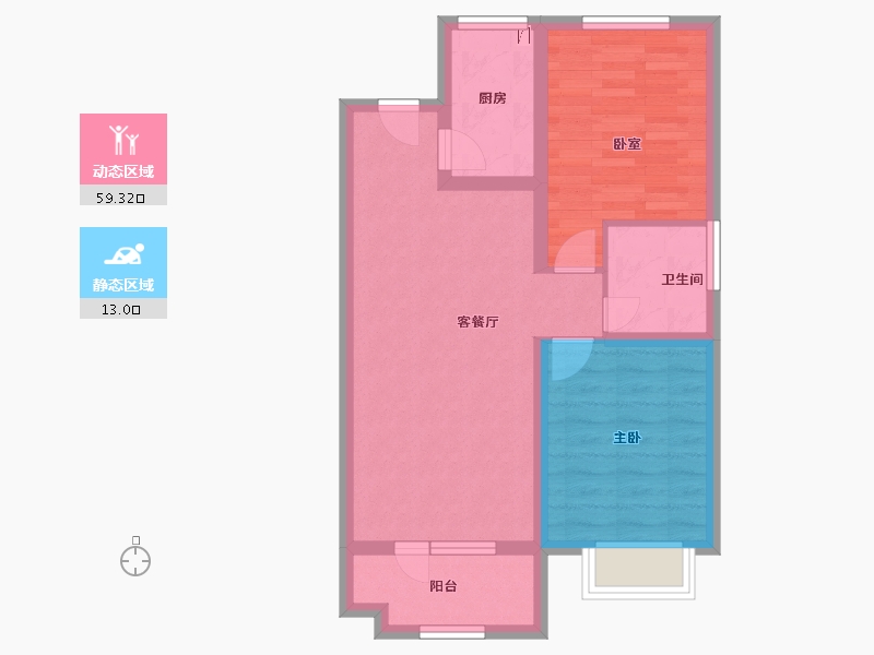 河北省-石家庄市-东胜未来云-63.90-户型库-动静分区