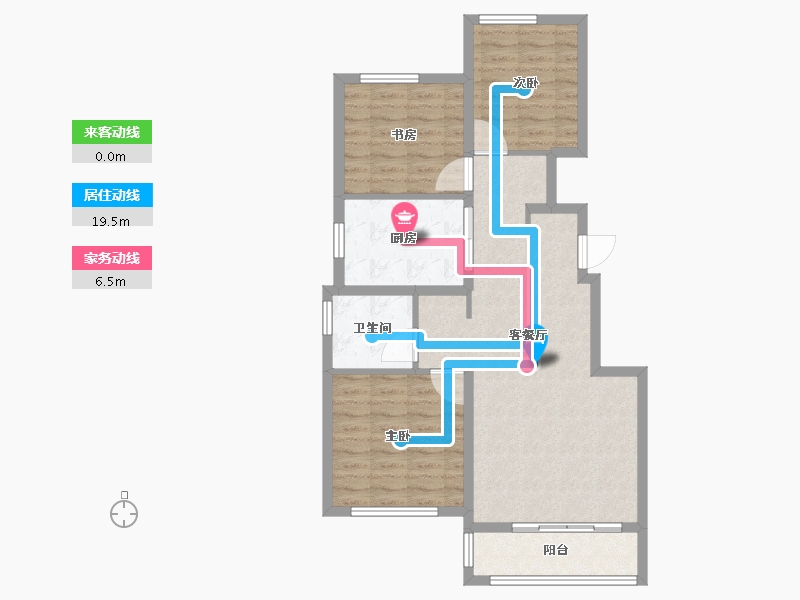 河南省-郑州市-融创空港宸院-84.00-户型库-动静线