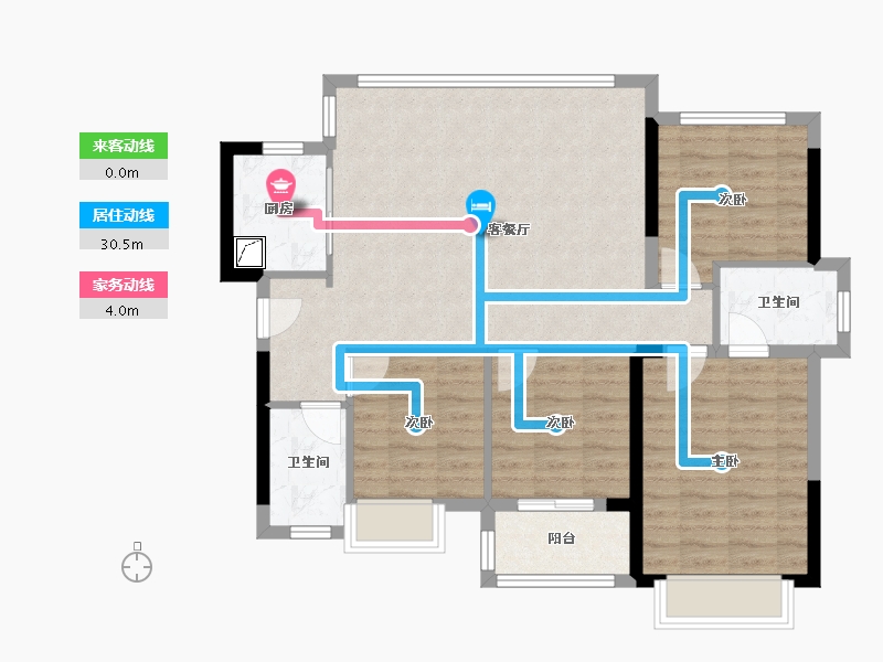 福建省-龙岩市-远洋山水-92.00-户型库-动静线