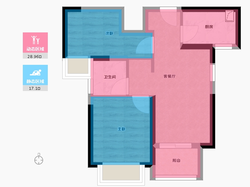 福建省-厦门市-新店地铁社区-海悦园-45.00-户型库-动静分区